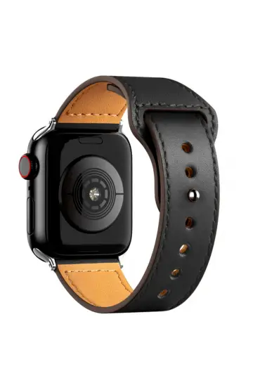  Apple Watch 41mm Kr415 Luaz Deri Kordon - Ürün Rengi : Siyah