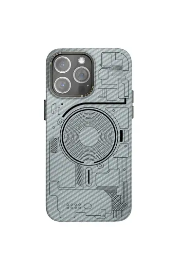 İphone 13 Pro Kılıf Mekanik Magsafe Kapak - Ürün Rengi : Derin Mor