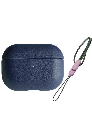  Airpods Pro (1.nesil) 405 Deri Kılıf - Ürün Rengi : Turuncu