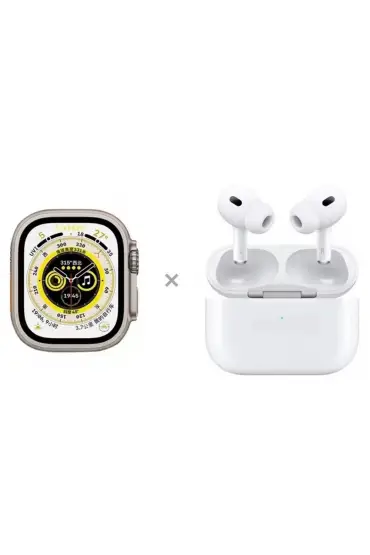  Earldom Sw9 Akıllı Saat Ve Airpods Kulaklık Set - Ürün Rengi : Gümüş