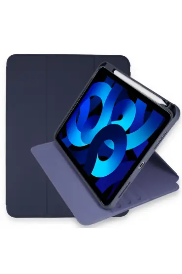 İpad Pro 12.9 (2020) Kılıf Starling 360 Kalemlikli Tablet Kılıf - Ürün Rengi : Mavi