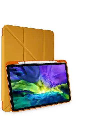  İpad Pro 11 (2018) Kılıf Kalemlikli Mars Tablet Kılıfı - Ürün Rengi : Mor