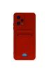  Xiaomi Redmi Note 12 4g Kılıf Kelvin Kartvizitli Silikon - Ürün Rengi : Kırmızı