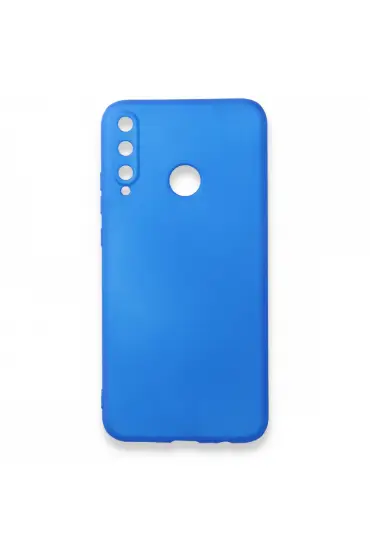  Huawei P40 Lite E Kılıf First Silikon - Ürün Rengi : Mavi