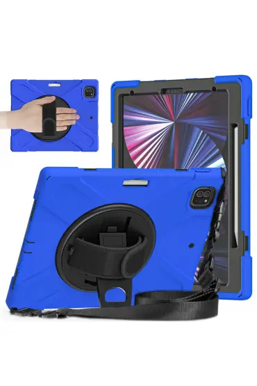 İpad Pro 12.9 (2018) Kılıf Amazing Tablet Kapak - Ürün Rengi : Mavi