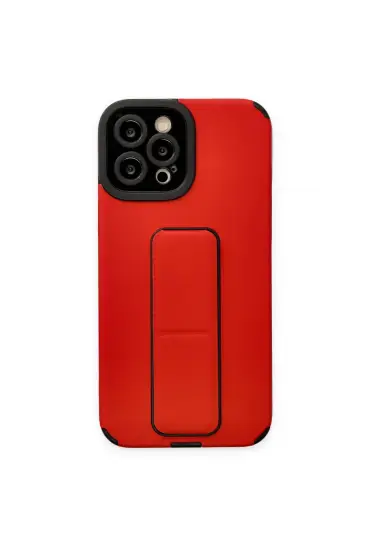  İphone 12 Pro Max Kılıf Mega Standlı Silikon - Ürün Rengi : Mor