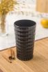 Akrilik Siyah 6'lı Uzun Bardak & Su Meşrubat Bardağı 750 ml ( Büyük Boy & Cam Değildir )