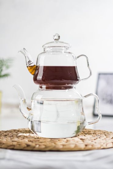 Isıya Dayanıklı Cam Çaydanlık Seti 