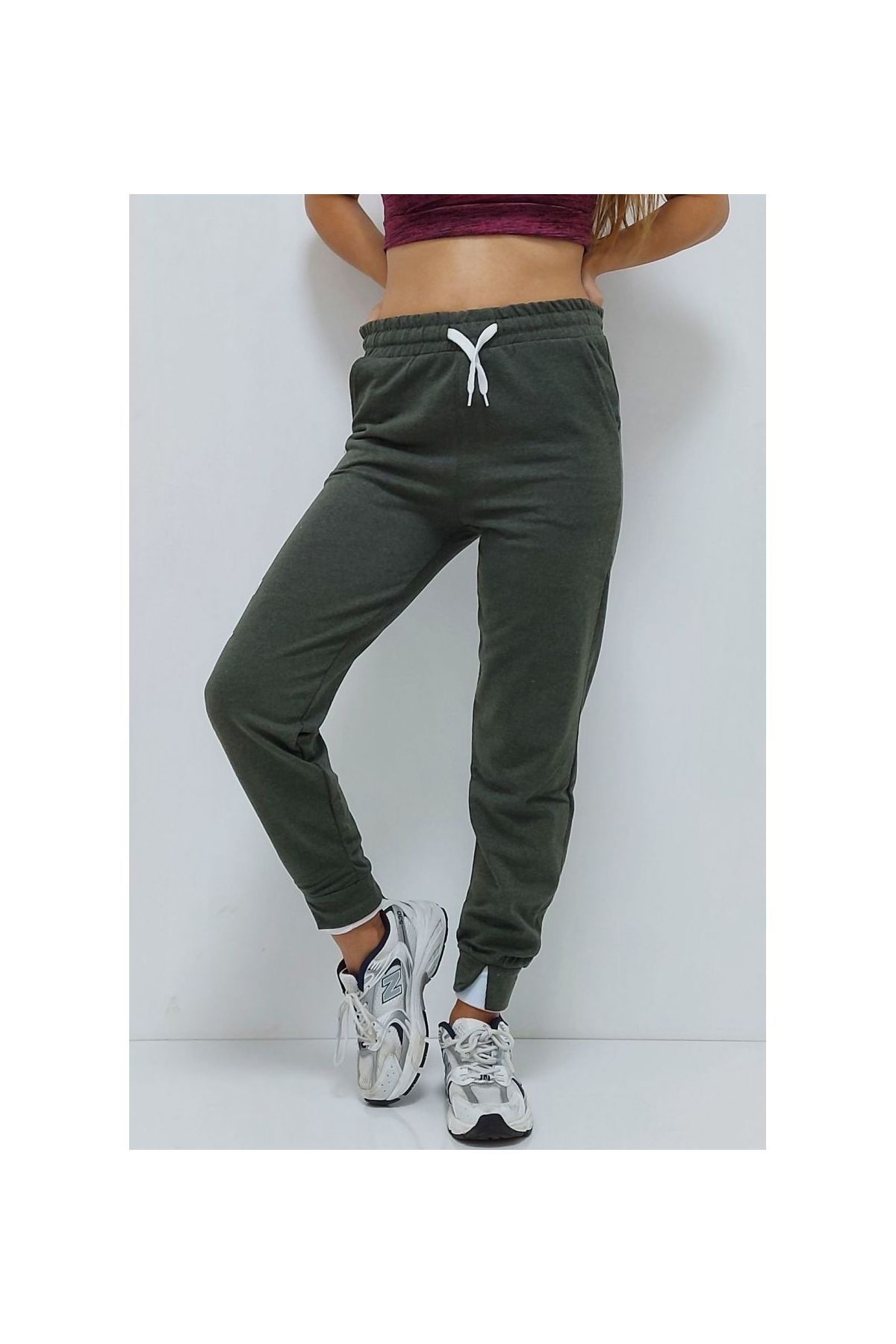 199 Angel Baskılı Pantolon Haki