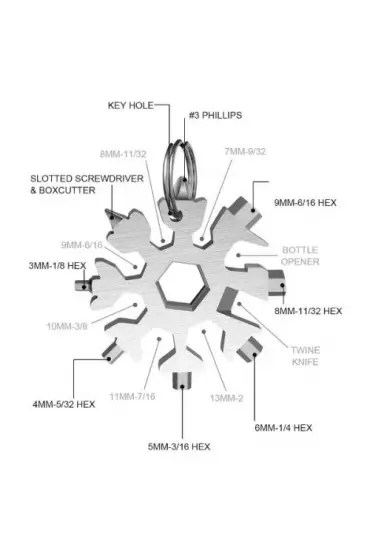  Çok Amaçlı Kar Tanesi Tornavida Seti 18 İn 1
