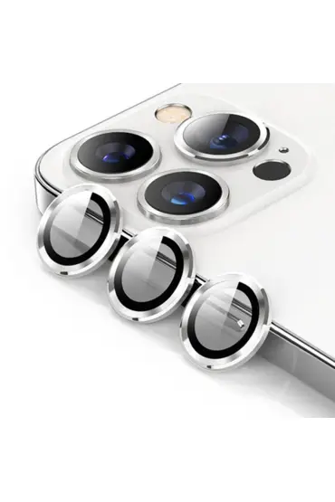  Urr İphone 15 Pro Max 3d Pvd Dioxide Kamera Lens Koruyucu - Ürün Rengi : Gümüş