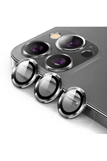  Urr İphone 15 Pro Max 3d Pvd Dioxide Kamera Lens Koruyucu - Ürün Rengi : Gümüş