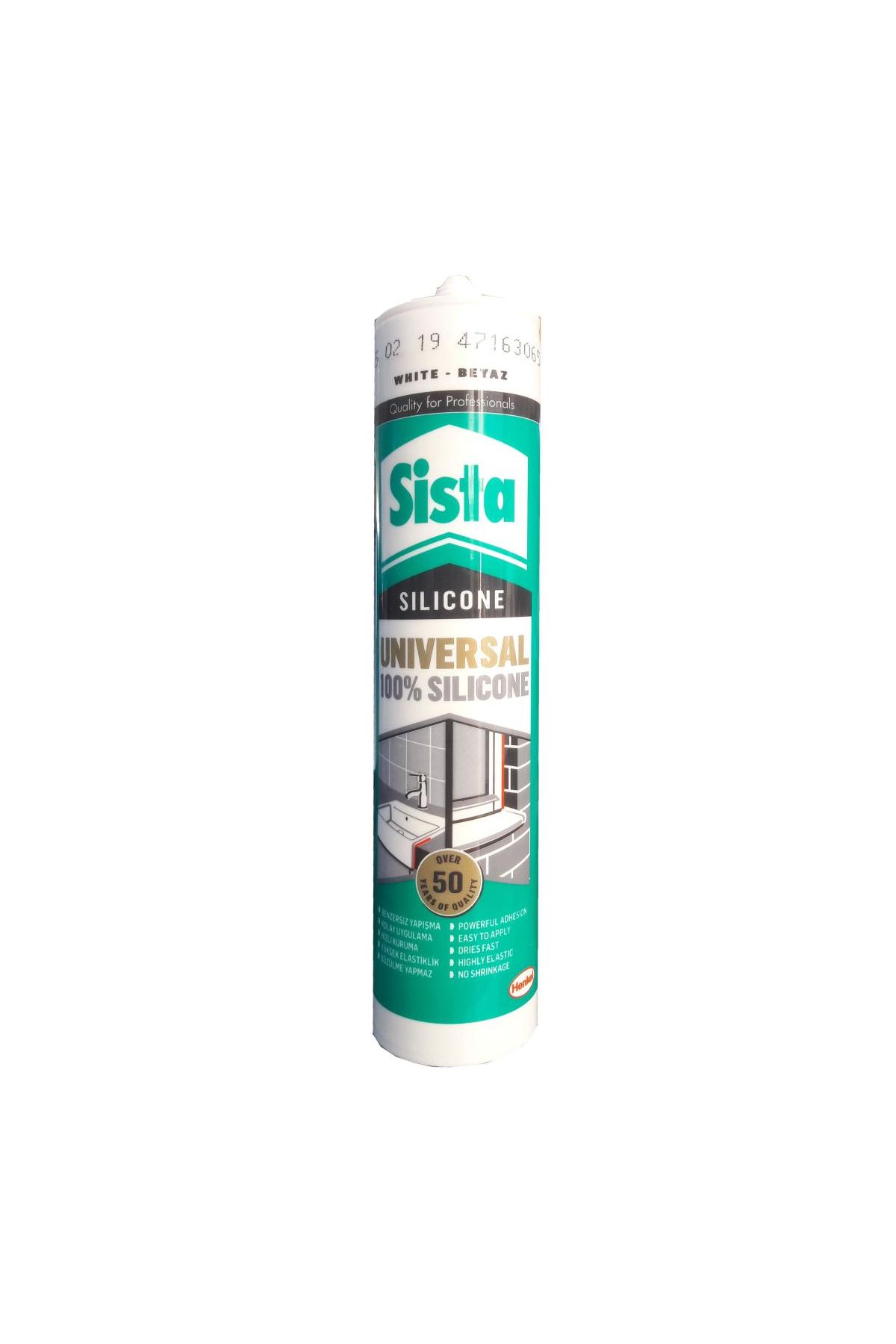 202 Sista Üniversal Beyaz Silikon 280 ml
