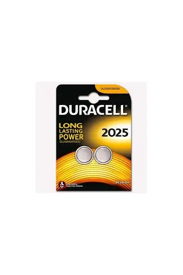  202 Duracell CR 2025 Lityım Pil 3 Volt 2 li