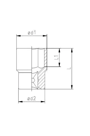  202 Elta 1115 1/2'' Lokma Anahtar 26 mm