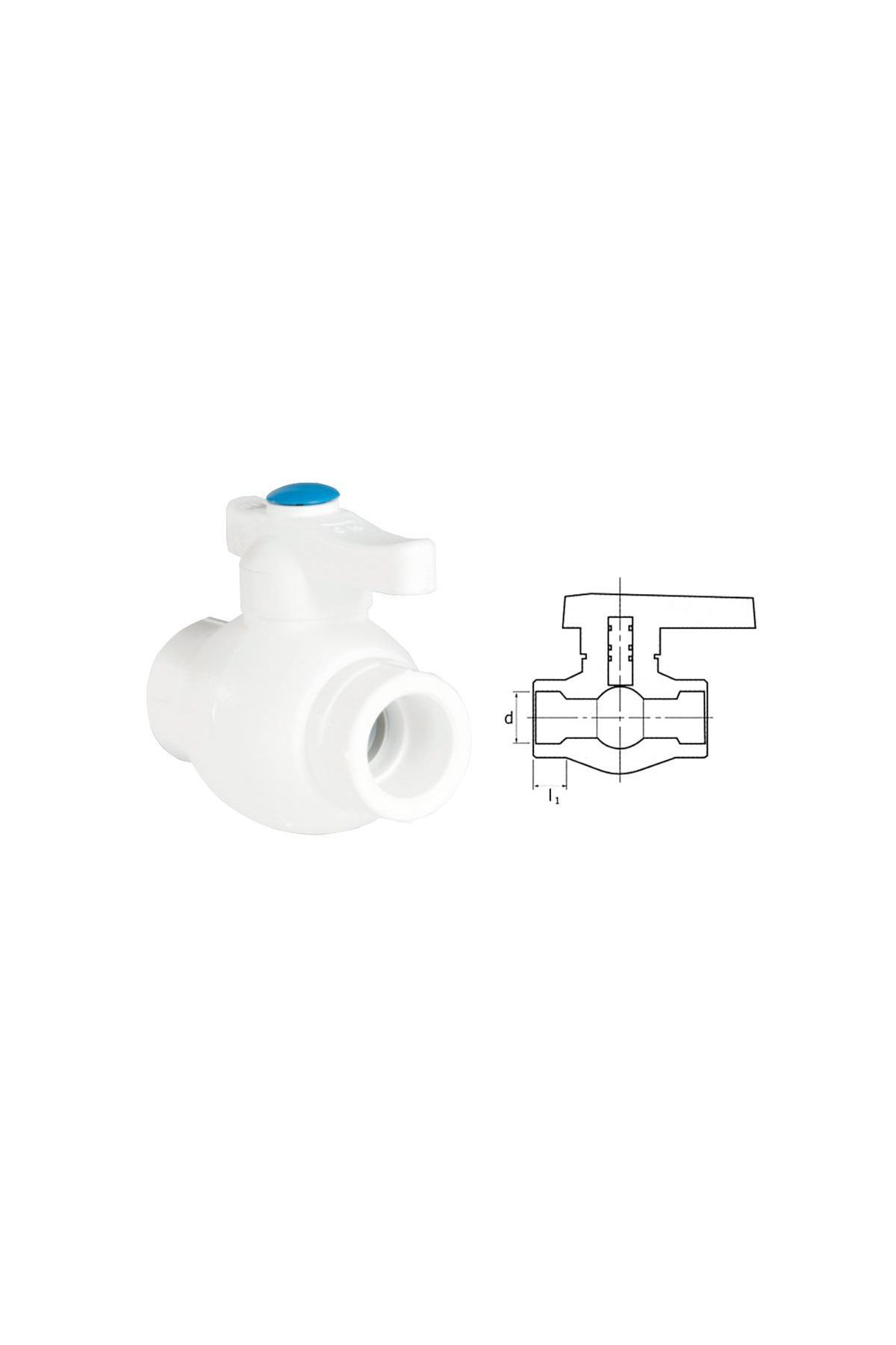 202 Ege Yıldız PPRC 32 mm Küresel Vana Gri