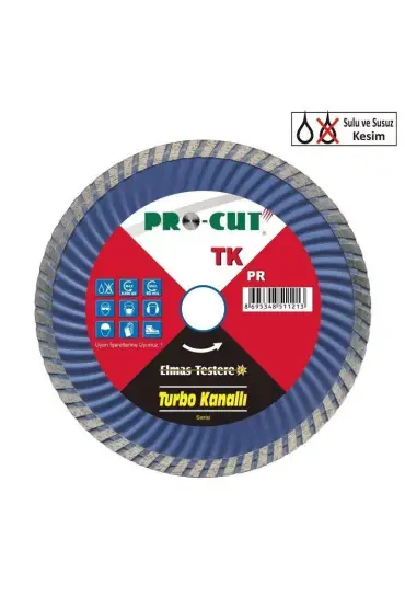  202 Procut TK 230 mm Turbo Kanallı Elmas Testere