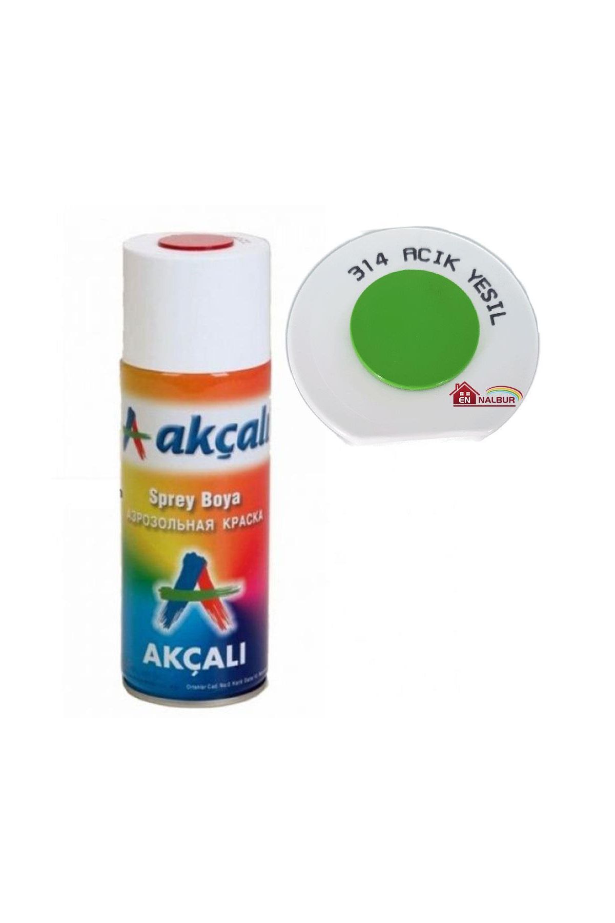 202 Akçalı Sprey Boya 400 ml 314 Açık Yeşil