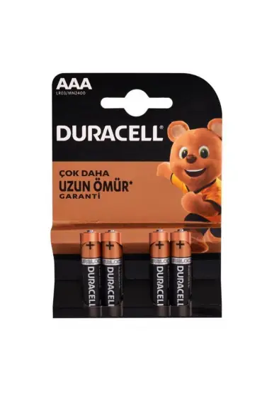  202 Duracell Alkalin Pil AAA 4'' lü Paket