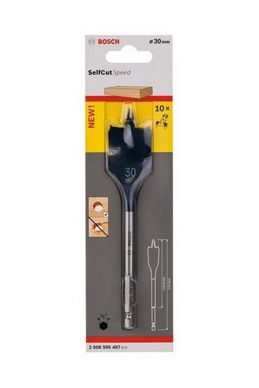  202 Bosch 30X152 Altıgen Yassı Ahşap Maktap Ucu