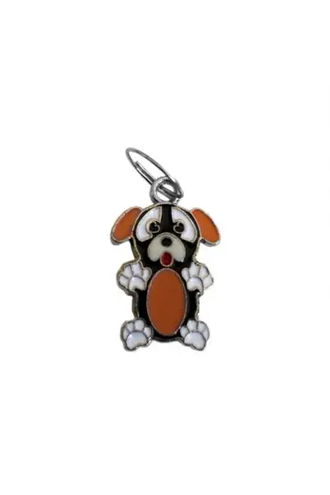  205 Köpek Tasma Aksesuarı Şaşkın Köpek 1.5×2.5 cm Turuncu