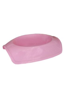  205 Plastik Kedi Köpek Mama Su Kabı 1 Lt Pembe