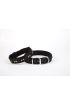  205  Softlu Kemik Desenli Köpek Tasması 2 cm x 40 cm Siyah