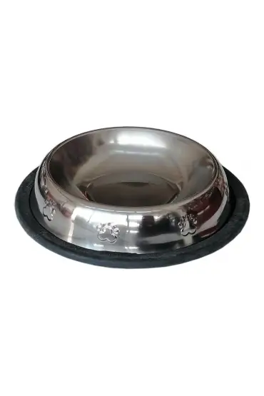  205 Kedi ve Köpek Kaymaz Tabanlı Pati Kabartmalı Mama Su Kabı 8 oz