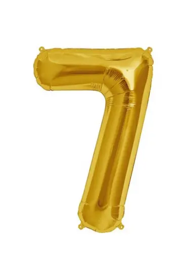  Folyo Balon 7 Rakamı Altın Renk