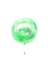  Yeşil Simli Yuvarlak Şeffaf Balon 24 İnç