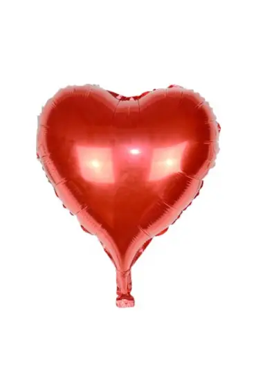  Kırmızı Kalp Uçan Folyo Balon 80 Cm.
