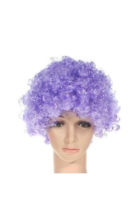  Mor Renkli Kıvırcık Peruk