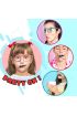  Pipetli Parti Gözlüğü - Çocuk Ve Yetişkin Bıyıklı Pipet Gözlük Kırmızı Renk 18x14 Cm