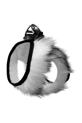  205 Üç Kilitli Peluş Kedi Köpek Göğüs Tasması 24-28 cm XX-Small Kırçıl