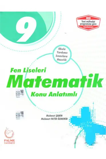 Palme 9. Sınıf Fen Liseleri Matematik Konu Kitabı (Yeni)