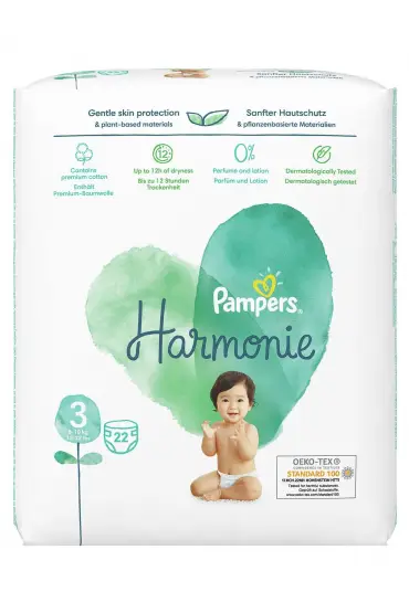  193  Pampers Harmonie Bebek Bezi 3 Beden 22 Adet