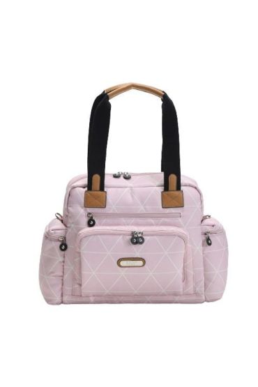  193  Prisma Digital Anne Bebek Bakım Çantası 6730 Gri Toz Pembe