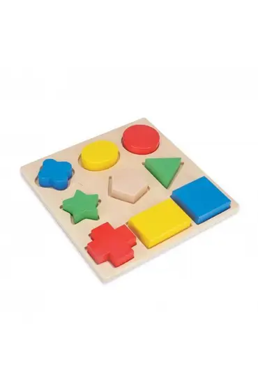  193 1190-CS Chiva, Ahşap Geometrik Şekiller Tablosu