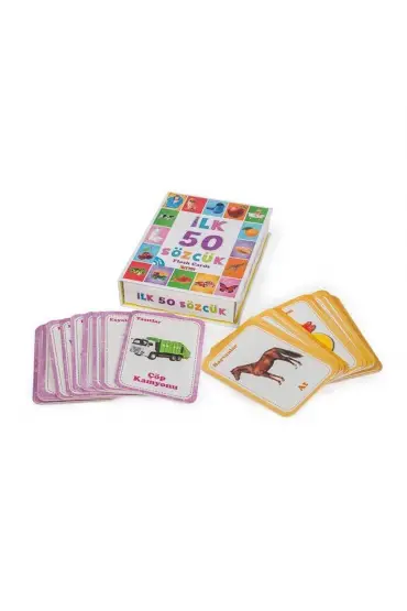  193 1161  Flash Cards  İlk 50 Sözcük -DıyToy