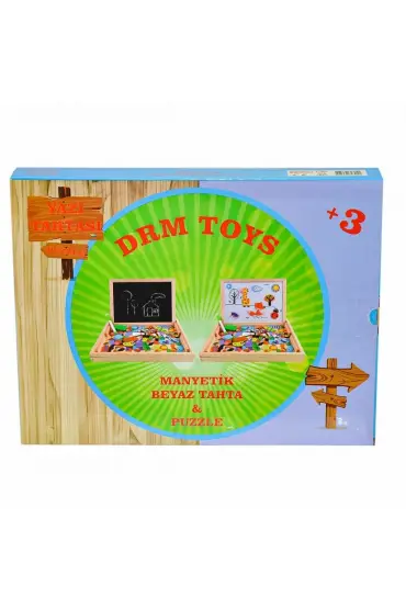  193 3051 Drm Toys Ahşap Yazı Tahtası - Zafer  Pls