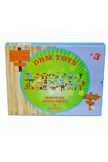  193 3051 Drm Toys Ahşap Yazı Tahtası - Zafer  Pls