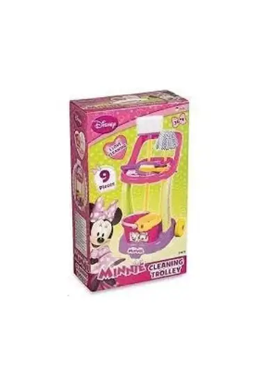  193 Orjinal Lisanslı Oyuncak Minnie Mouse Temizlik Arabası