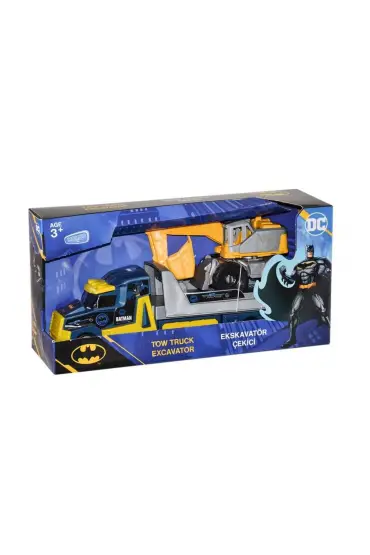  193 Batman Sürtmeli İş Makinesi Çekici  Taşıyıcı Oyun Seti