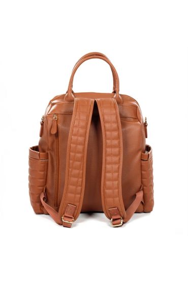  193  Kitty Deri Anne Bebek Bakım Sırt Çantası 7271 Taba