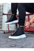  946  Siyah Casual Erkek Yarım Bilek Bot