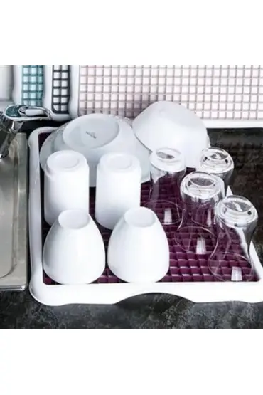  303 Pratik Lavabo Tezgah Üstü Bulaşık Kurutmalığı Süzmatik 22x40 cm