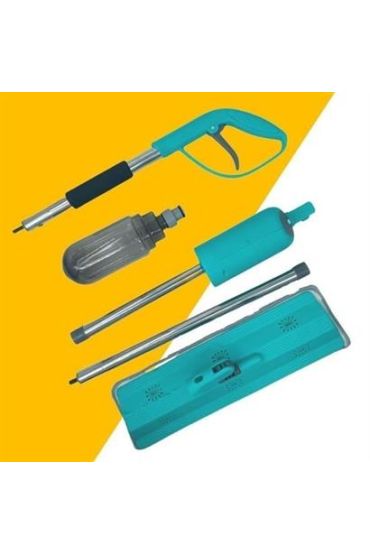  303  Döner Başlıklı Spreyli Mop Parke Ahşap Fayans Temizleyici Su Hazneli Sihirli Paspas