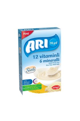  193 Arı 12 Vitaminli 6 Mineralli Sütlü Pirinç Unu 200gr