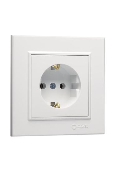Makel Karea Topraklı Priz Beyaz