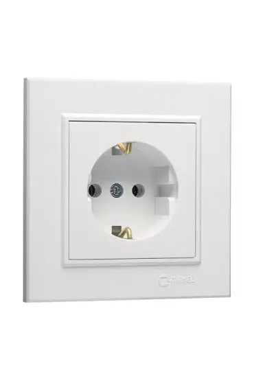 Makel Karea Topraklı Priz Beyaz